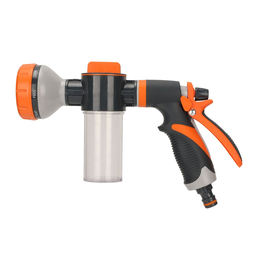 Garden Watering Foam Sprayer High Pressure Multifunctional Water Spraying Machine with 8 Modes for Agricultural Rear Trigger