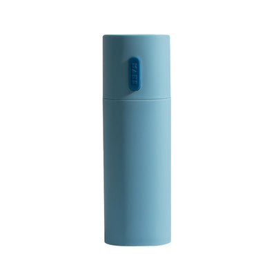 Plastic Toothbrush and Toothpaste Holder Portable Toothbrush Storage Box Cup for Home Travel Blue