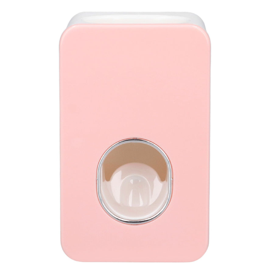Automatic Toothpaste Dispenser Wall Mounted Easy Installation Toothpaste Squeezer Dispenser for Bathroom Home Pink