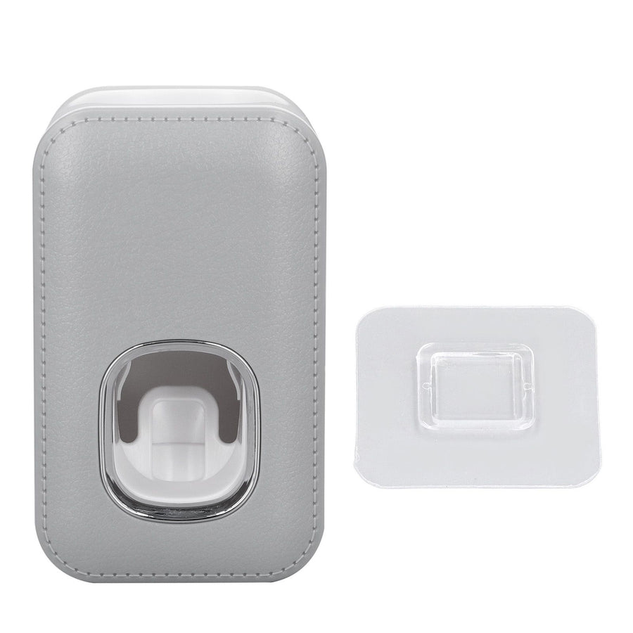 Toothpaste Dispenser Full Automatic Wall Mounted Hands Free Easy Operation Toothpaste Squeezer for Bathroom Hotel Gray