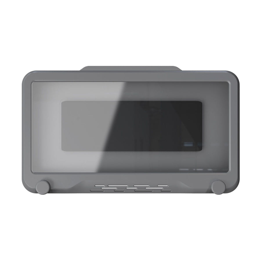 Waterproof Cell Phone Case Shower Phone Holder Wall Hanging Free Punch 360 Degree Rotation Touch Screen For Bathroom Kitchen Grey