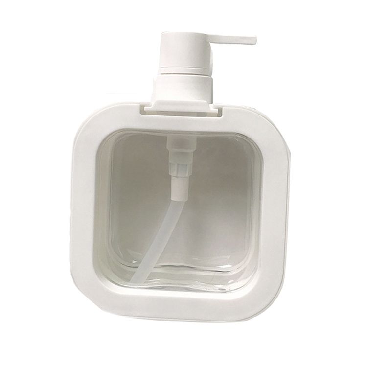 Empty Lotion Pump Bottle Odorless Transparent PET 500ml Recyclable Refillable Lotion Dispenser for Travel Bend