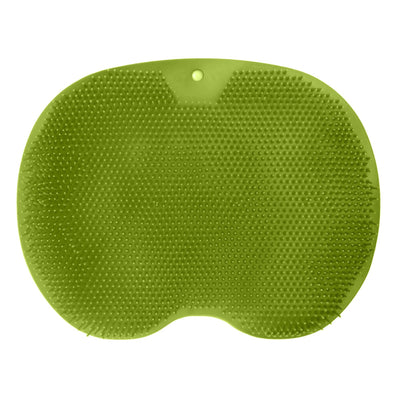 Bathroom Foot Massage Cushion TPE Foot Rub Pad Wall Mountable Foot Massager Mats with Suction Cup Green