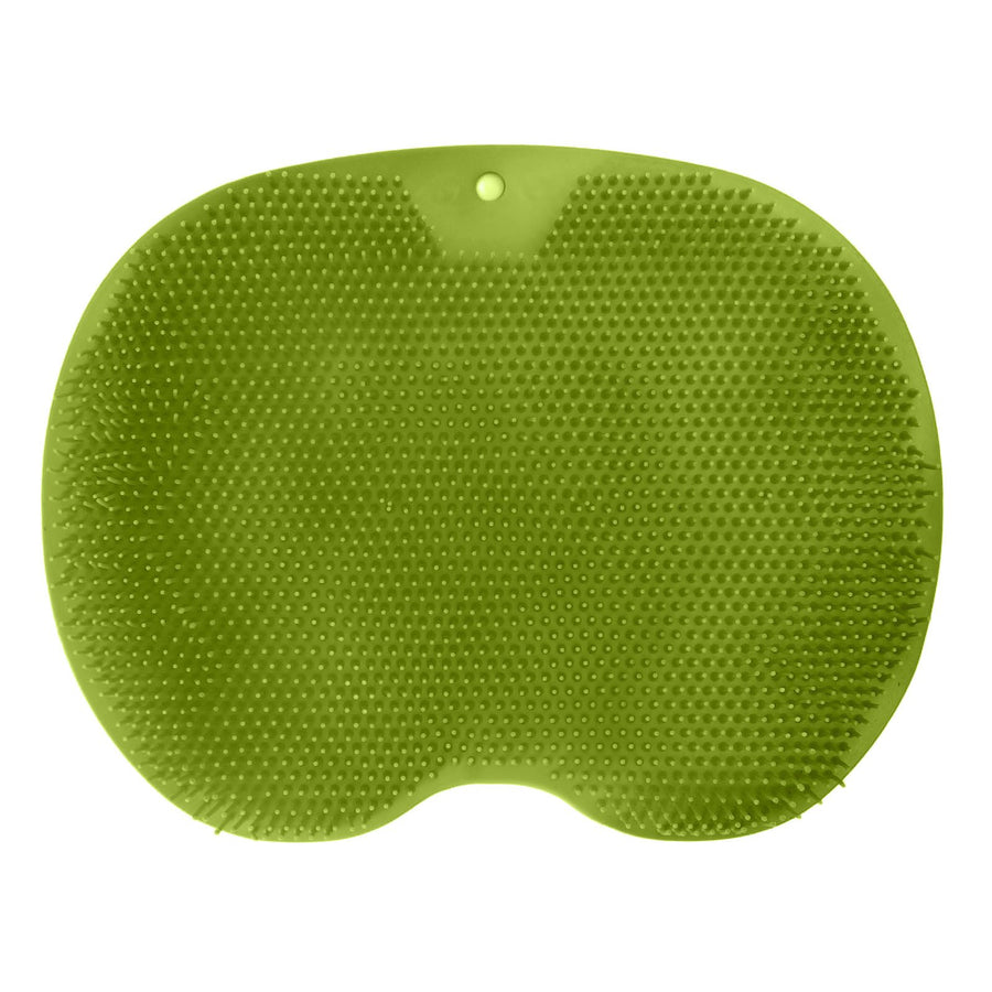 Bathroom Foot Massage Cushion TPE Foot Rub Pad Wall Mountable Foot Massager Mats with Suction Cup Green
