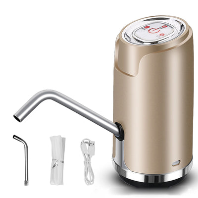 Water Dispenser ABS Electric USB Intelligent Quantitative Spray Lacquer Drink Pump for Outdoor Golden
