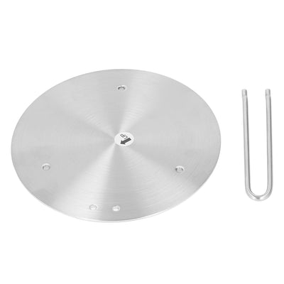 Heat Diffuser Stainless Steel Induction Cooker Diffuser Plate with Handle for Kitchen 19.5cm/7.68in