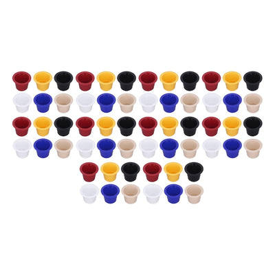 60pcs Refillable Disposable Coffee Capsule Cup Bottom Sealing Aluminum Film Plastic Coffee Filters for Home
