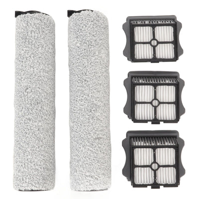 Floor Roller Brush Filter Kit Soft Efficient Cleaning Replacement Brush Filter for TINECO STEAM Wired Floor Washer