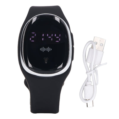 Outdoor Sports Mosquito Repellent Bracelet Ultrasonic Mosquito Repellent Wristband USB Rechargeable for Pregnant Women Children Black