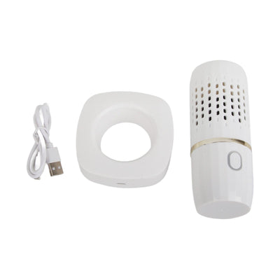 Vegetable Washing Machine Multifunction Wireless USB Charging Auto Capsule Fruit Purifier for Kitchen White