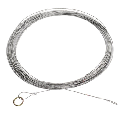 Steel Wire Measuring Rope Good Flexibility Sturdy Steel Rope Measuring Cord with Scale for Well Construction 30m/98.4ft