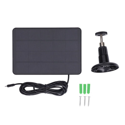 Solar Panel 4W 5V Outdoor Waterproof Weather Resistant Regulable Brackets Low Power Consumption Photovoltaic Panel