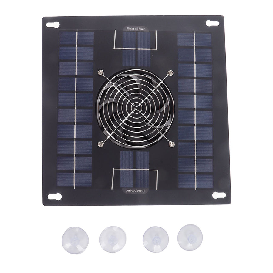 Solar Powered Exhaust Fan Monocrystalline Solar Panel Fan Kit for Chicken Coop Greenhouse Hut