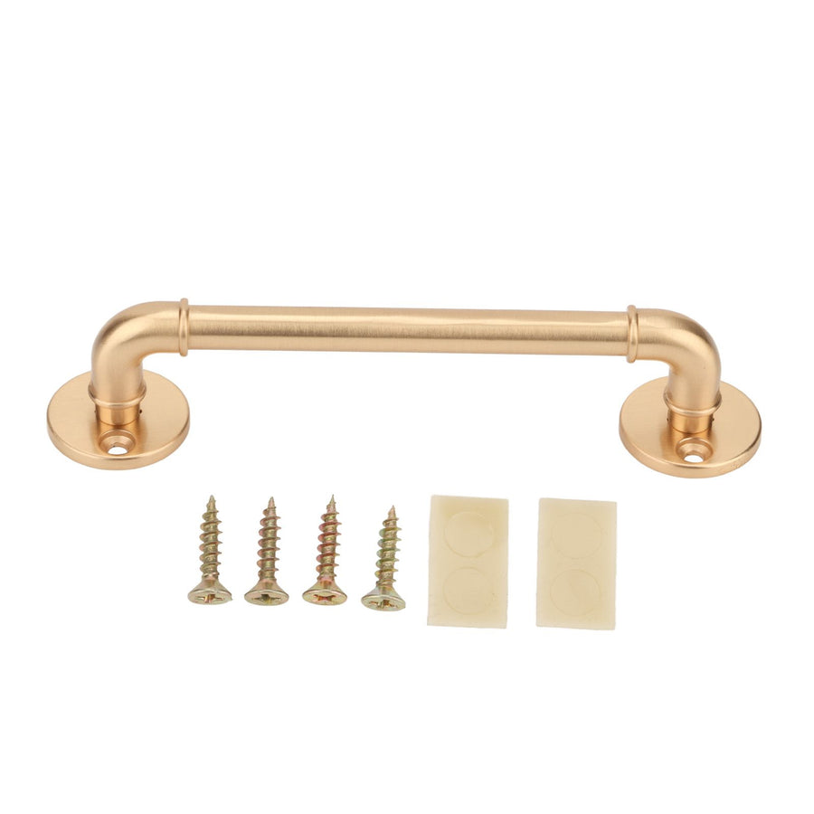 Gate Pull Handle Zinc Alloy Retro Round Base Furniture Hardware for Door Drawer Cabinet Wardrobe Closet Gold