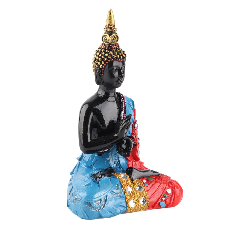Thai Reclining Buddha Statue Ornament Positive Energy Handcrafted Resin Buddhist Figurine for Home Decoration