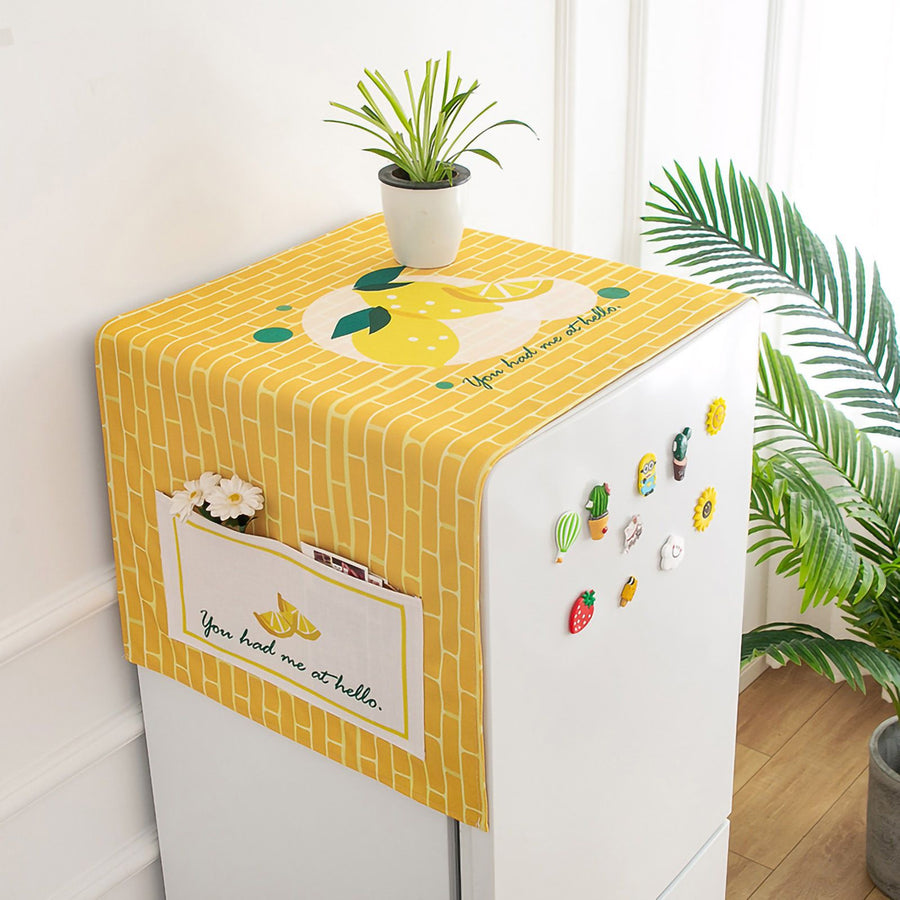 Cotton Linen Dust Protection Cover Fabric Cloth Waterproof General Cover Towel for Home Appliance GB262 45x140 Refrigerator Washing Machine