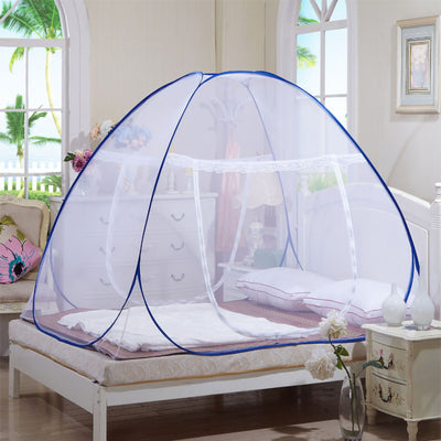 Mosquito Net Breathable Folding Design Portable Quick Installation for Home Travel Camping Single Door with Bottom 150x200x150cm/59.1x78.7x59.1in