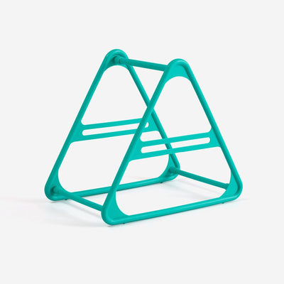 Hanger Storage Rack PP Triangular Rounded Design Shelf Multifunctional Organizer Green
