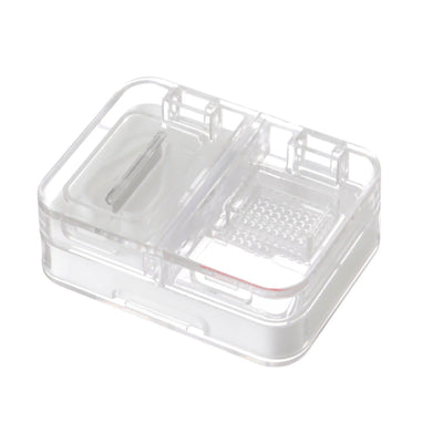 Portable Dispense Medicine Box Mini Small Pill Case Cutting Grinding Medicine Sealed Medicine Storage Box White