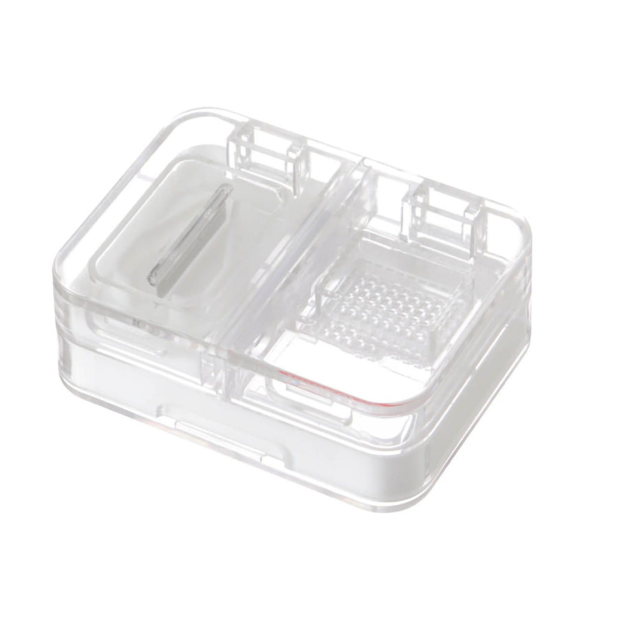 Portable Dispense Medicine Box Mini Small Pill Case Cutting Grinding Medicine Sealed Medicine Storage Box White