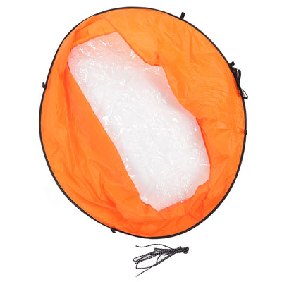 Foldable Kayak Boat Wind Sail EVA Reduced UV Radiation Portable Downwind Wind Paddle Sail for Outdoor Sport Orange