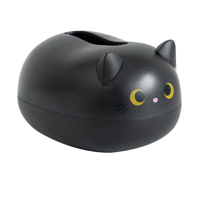 Tissue Box Lovely Shape Simple Display Rounded Corners Wide Mouth Storage Goods for Living Room Black