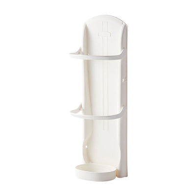 Wall Mounted Umbrella Stand Rack Punching Free Umbrella Holder with Removable Drip Tray for Household 4 Slot