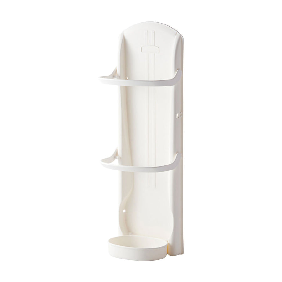 Wall Mounted Umbrella Stand Rack Punching Free Umbrella Holder with Removable Drip Tray for Household 4 Slot
