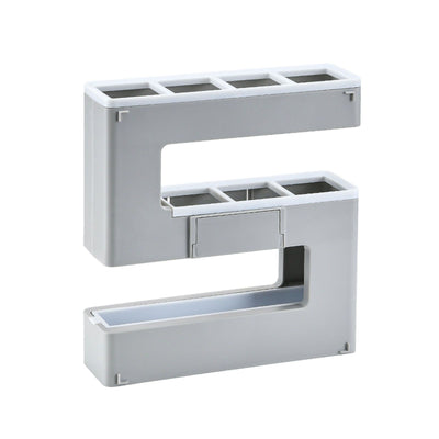 Umbrella Rack Detachable Drainable Cute Number Shape PS Material Wall Mounted Umbrella Holder for Home Grey