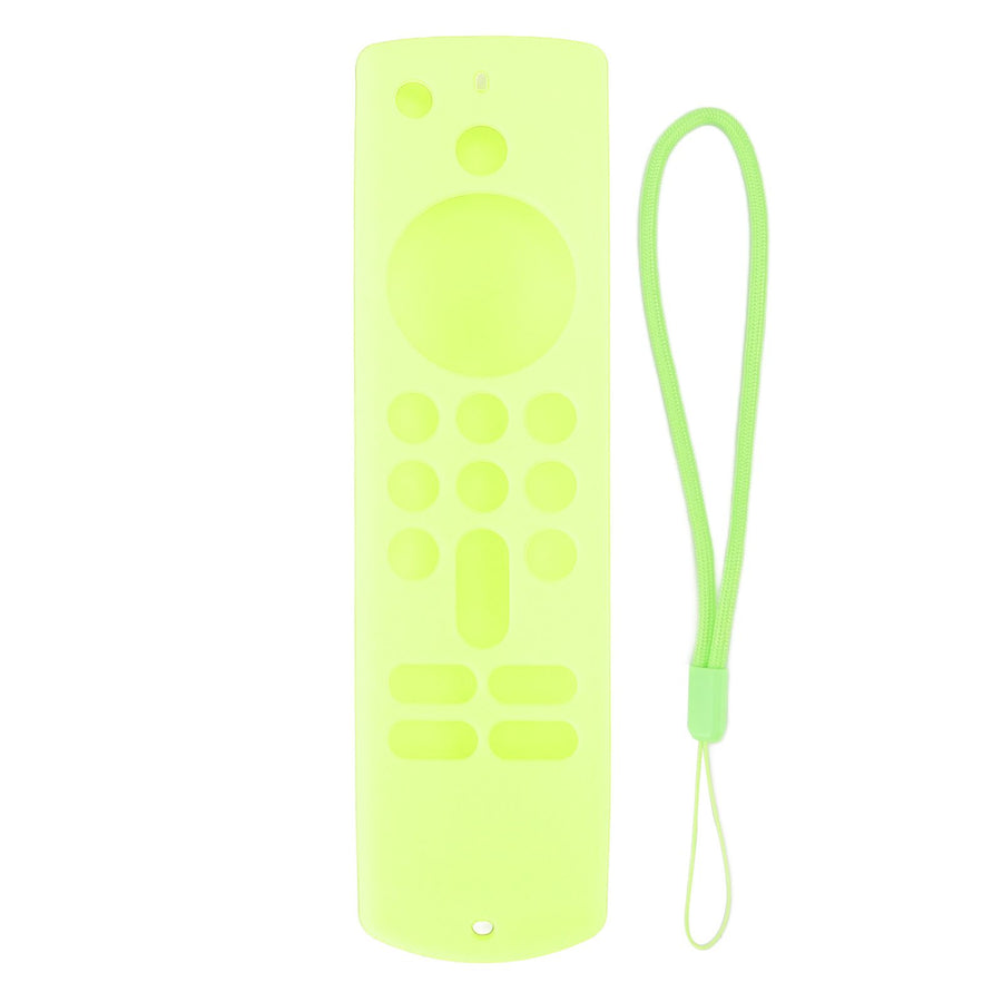 Remote Control Silicone Cover for Fire TV Stick Anti Slip Silicone Protective Case with Lanyard 3rd Gen Fluorescent Green