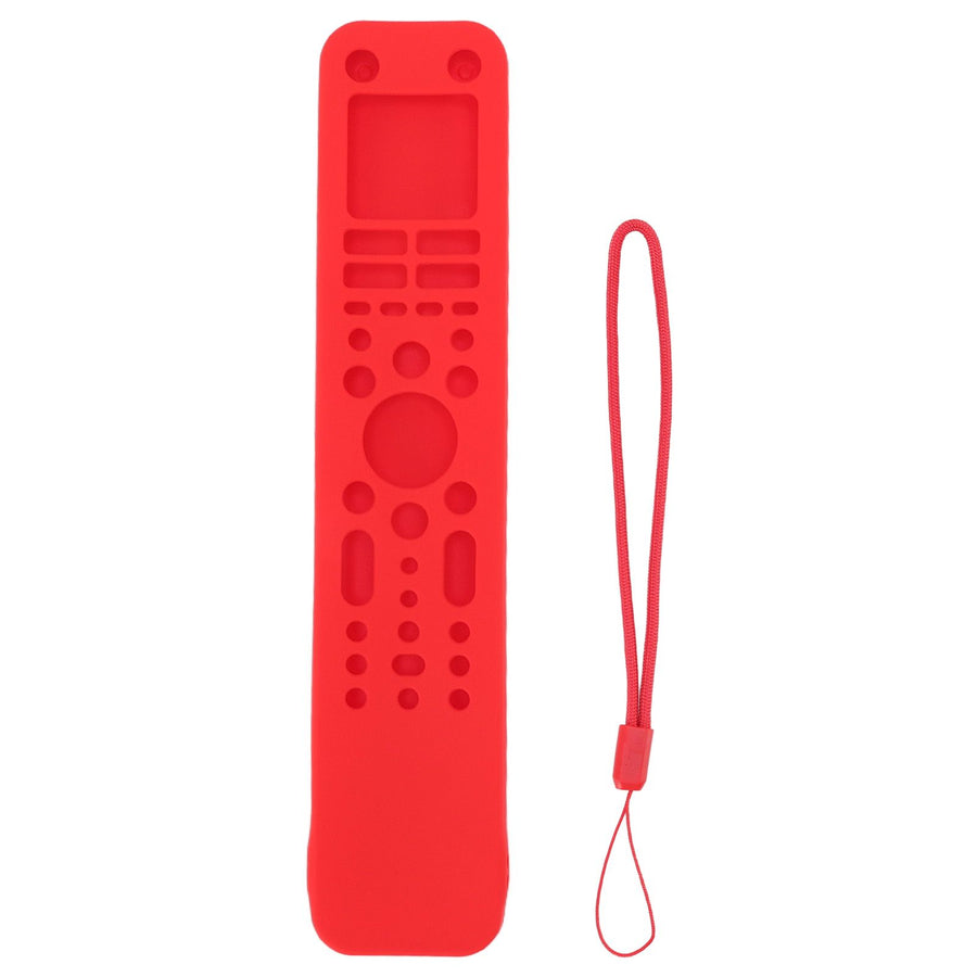 Remote Control Protective Cover Silicone Protective Case Television Accessories with Hand Strap for RMF TX520P Red