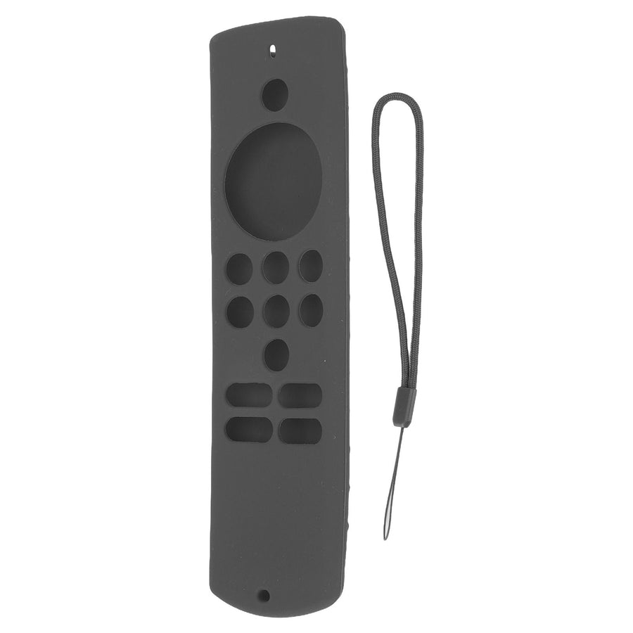Remote Control Cover Silicone Soft Anti Slip Shockproof Protective Remote Sleeve With Lanyard for Fire TV Stick Lite Dark Grey
