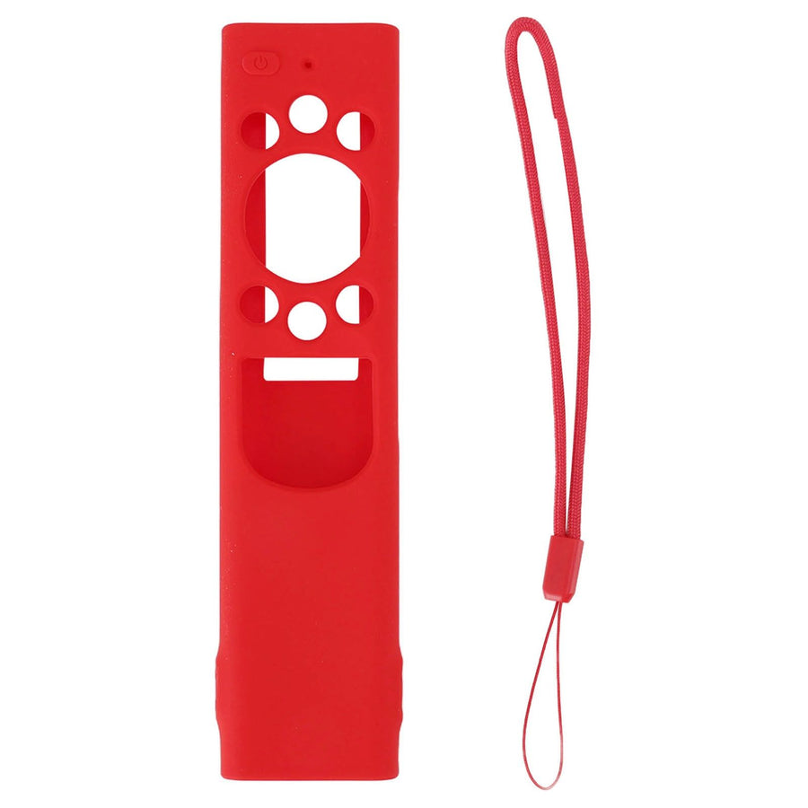 Anti Drop Remote Control Silicone Protective Cover Solar Cell Remote Control Replacement Cover for Samsung TM2180EcoBN59 Red