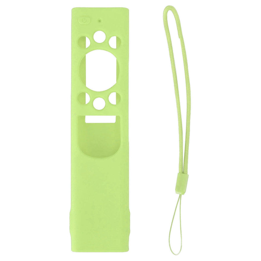 Anti Drop Remote Control Silicone Protective Cover Solar Cell Remote Control Replacement Cover for Samsung TM2180EcoBN59 Luminous Green