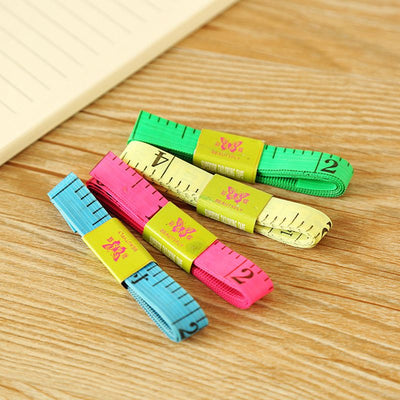 Soft Tape Measure Long Accurate Brilliant Color Cloth Tape Measure for Sewing Tailoring Without Iron Head