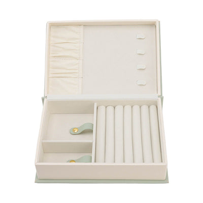 Jewellery Box Leather Jewelry Storage Case Large Capacity Portable for Earring Necklace
