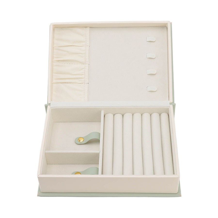 Jewellery Box Leather Jewelry Storage Case Large Capacity Portable for Earring Necklace