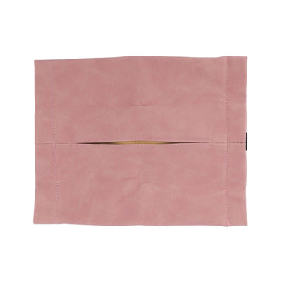 Car Tissue Holder Soft Wearable Odorless Plush Wipes Case Car Napkin Dispenser for Visor Backseat Pink
