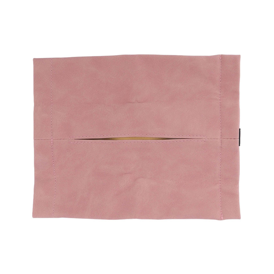 Car Tissue Holder Soft Wearable Odorless Plush Wipes Case Car Napkin Dispenser for Visor Backseat Pink