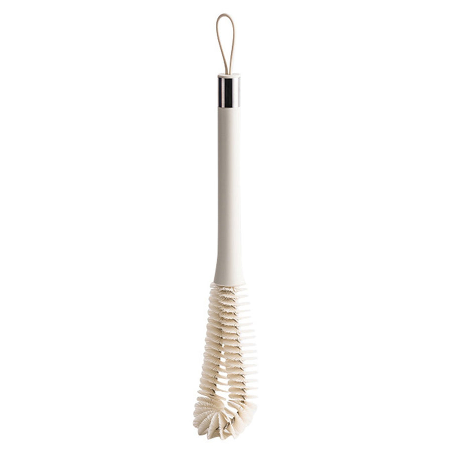 Cup Brush Bottle Cleaner Brush Dish Scrub Brush With Long Handle Deep Cleaning Handle Brush Grey