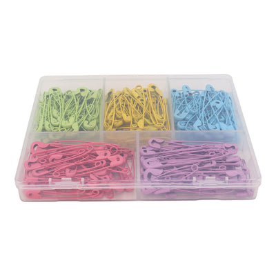 Safety Pins Steel Wire Safe Sturdy Colorful Combination Tag Pin for DIY Jewelry Making Light Green Yellow Light Blue Pink Purple