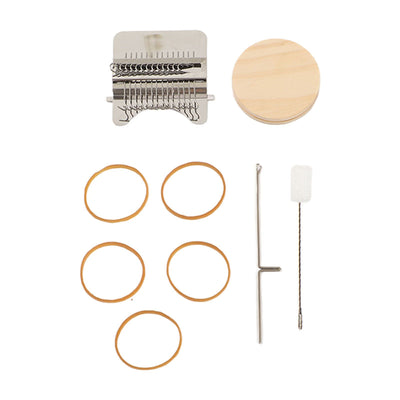 Small Weaving Loom Stainless Steel Pine Household Stitching Mending Tool for Clothes Socks