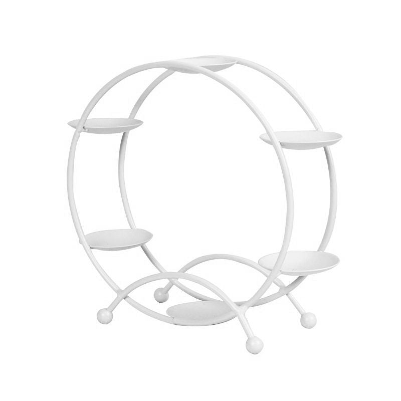 Ferris Wheel Display Rack Decorative Safe Rounded Edge Toys Storage Display Bracket Holder for Home White