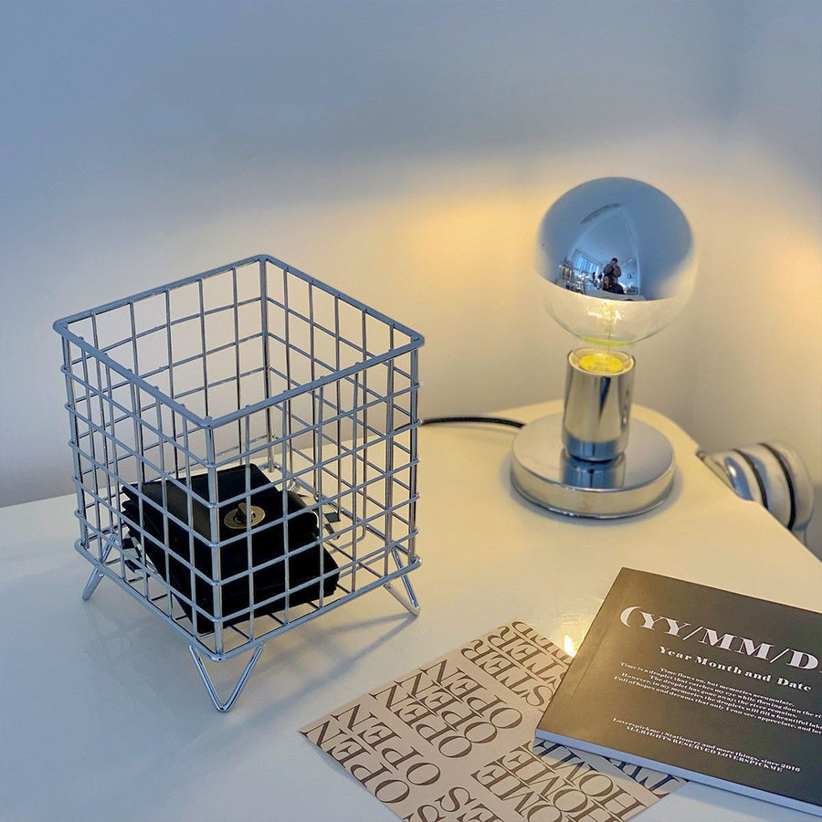 Storage Basket Stainless Steel Mesh Open Design Storage Container for Home Office Dorm Silver