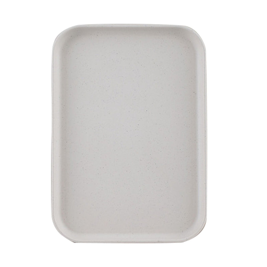 Kitchen Serving Tray Wheat Straw Rectangular Nordic Style Cupcake Fruit Snack Tea Tray for Home Office Restaurant Beige L (Approx. 38x27cm / 15.0x10.6in)