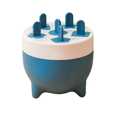 Popsicles Mold 6 Cavities Detachable Design Safe Healthy Material Durable PP Mini Popsicle Mold Blue