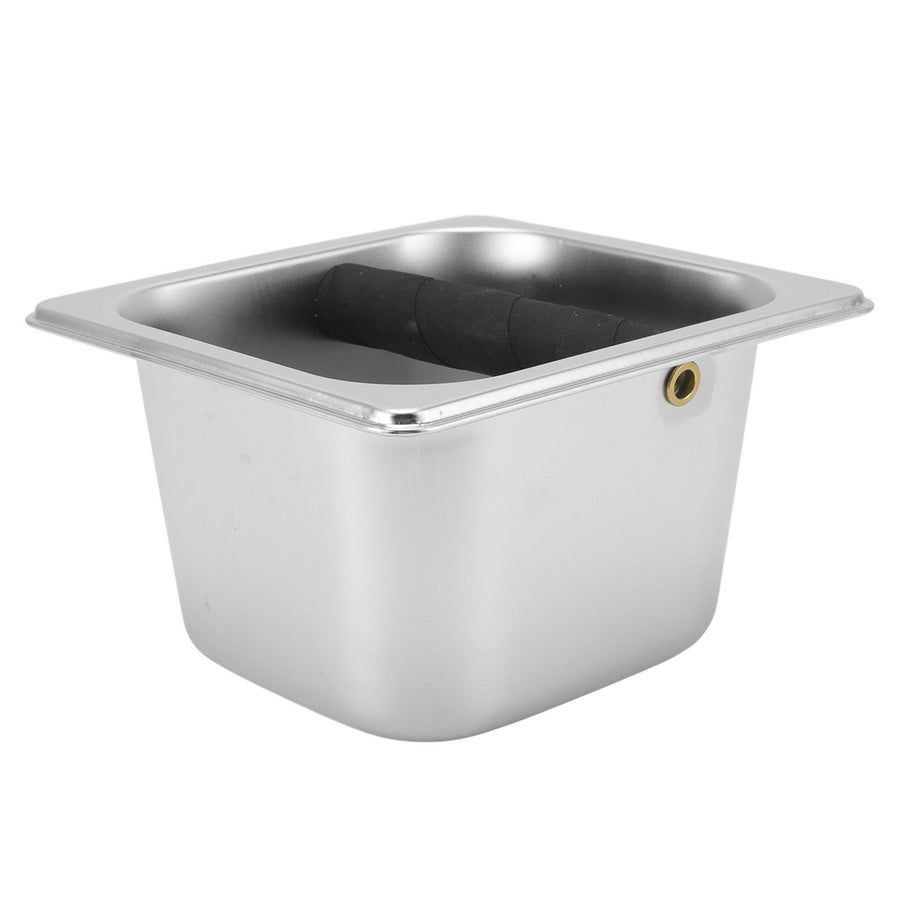 Stainless Steel Coffee Knock Box Coffee Grounds Container Box for Kitchen Canteen Western Restaurant Bar