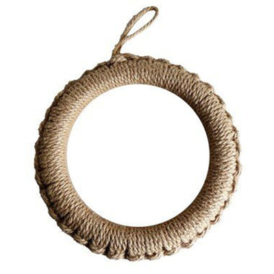 Insulated Coaster Ring Heat Resistance Linen Weaving Insulation Pad for Hot Pot Cup L