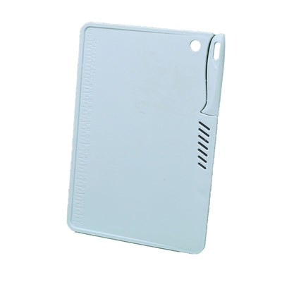 Plastic Utility Cutting Board Safe Multifunctional Portable Fruit Chopping Board With Knife Hanging Hole for Kitchen Blue