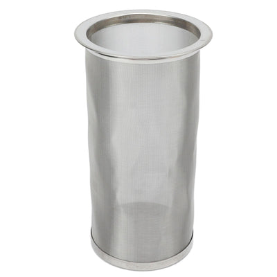 Cold Brew Coffee Filter Stainless Steel Reusable Wide Mouth Mesh Cylindrical Filter with White Gasket for Tea 8x15cm/3.15x5.91in